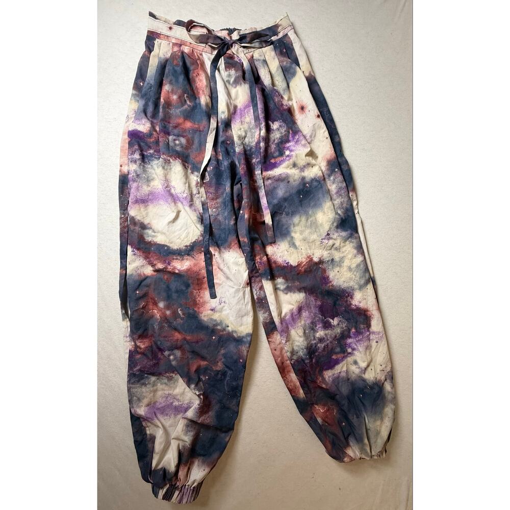 Odylyne Archive Galaxy Nebula Print Drawstring Jogger / Balloon Pants Rare
S